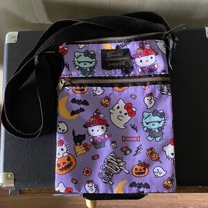 Loungefly Purple Halloween Hello Kitty Crossbody Bag